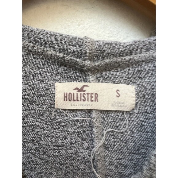WOMENS HOLLISTER SOLID GRAY HOODIE SIZE SMALL (L12) - Picture 2 of 3